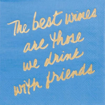 JAM Paper We Drink With Friends Cocktail Napkins, 32ct.