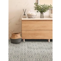 FloorPops Teal Posey Peel & Stick Floor Tiles