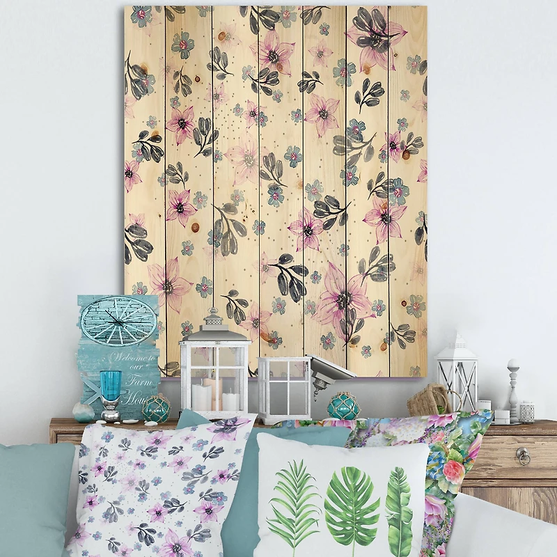 Designart - Pink Flowers and Petals