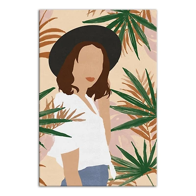 Jungle Girl Fashion Canvas Wall Art