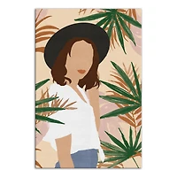 Jungle Girl Fashion Canvas Wall Art