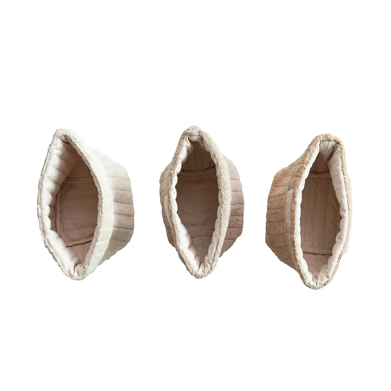 Hello Honey® 8" Countryside Charm Quilted Cotton Folding Basket Set