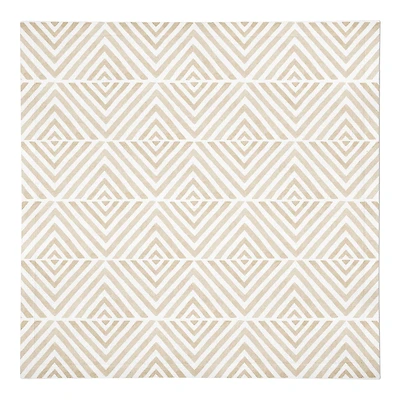Cream Diamond Pattern Cotton Twill Napkin