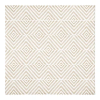 Cream Diamond Pattern Cotton Twill Napkin