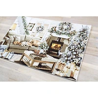 Luca-S Dreaming Of A White Christmas Counted Cross Stitch Kit