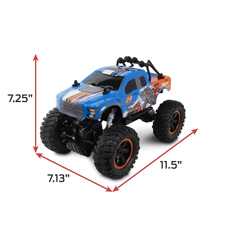 NKOK Mean Machines Rock Crawler RC Blue Ford F-150 Raptor