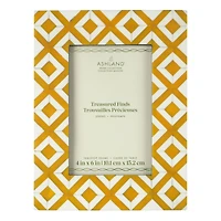 4" x 6" Yellow & White Tile Tabletop Frame, Treasured Finds by Ashland®
