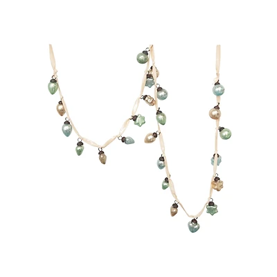 Hello Honey® 6ft. Multicolor Mercury Glass Ball Ornament Garland