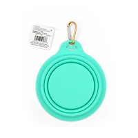 Teal Collapsible Pet Bowl by Fab Finds