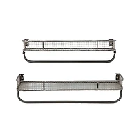 Hello Honey® Metal Wall Shelf with Hanging Bar Set