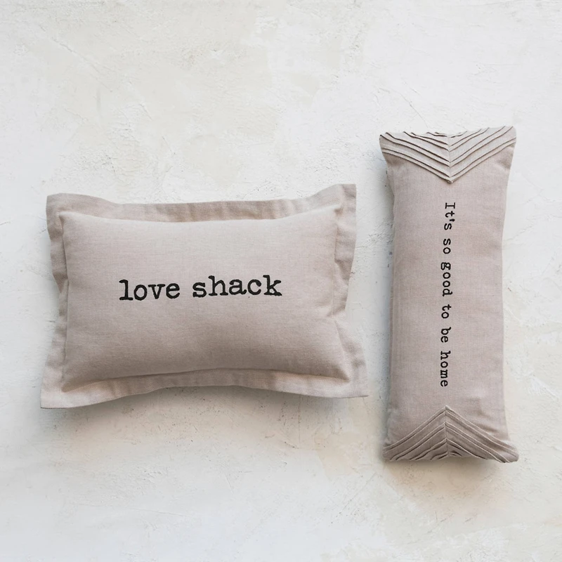 Hello Honey® Love Shack Cotton Chambray Lumbar Pillow