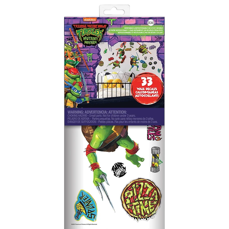 RoomMates Teenage Mutant Ninja Turtles Mutant Mayhem Characters Peel & Stick Wall Decals