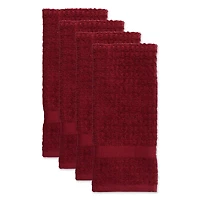 DII® Solid Wine Waffle Terry Dishtowel (Set of 4)