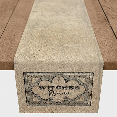 Witches Brew Label 5 16" x 90" Poly Twill Table Runner