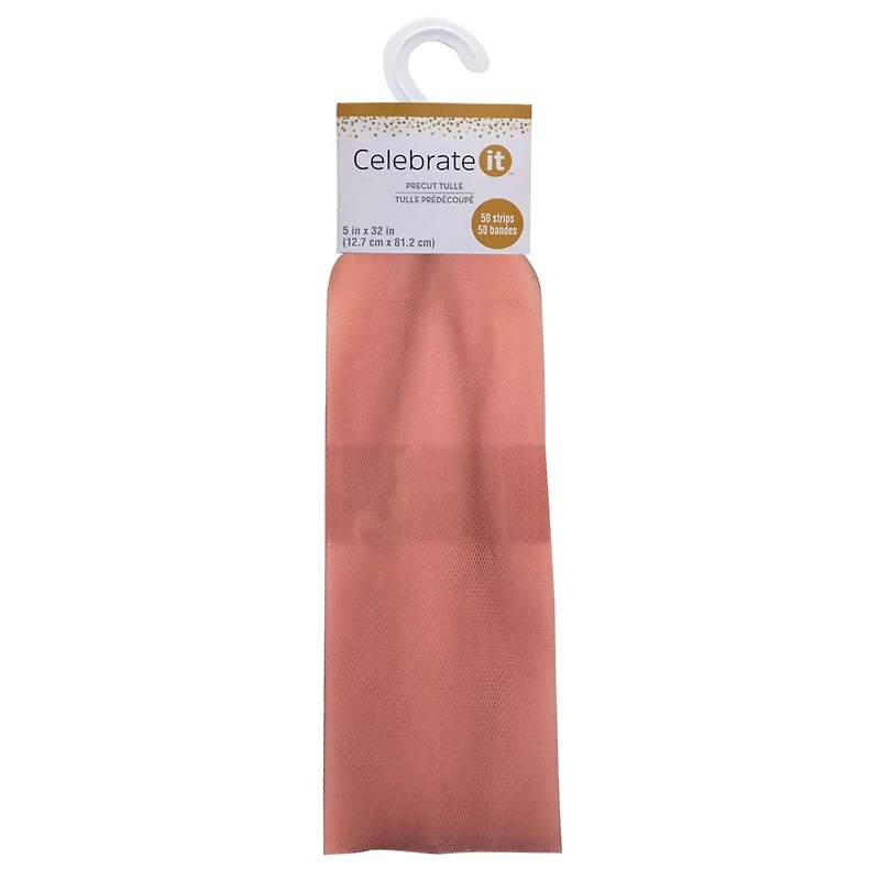 Blush Pre-Cut Tulle Strips by Celebrate It™