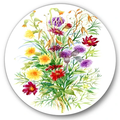 Designart - Colorful Wildflowers In Nature