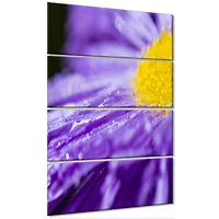 Designart - Large Violet Flower Petal Close up