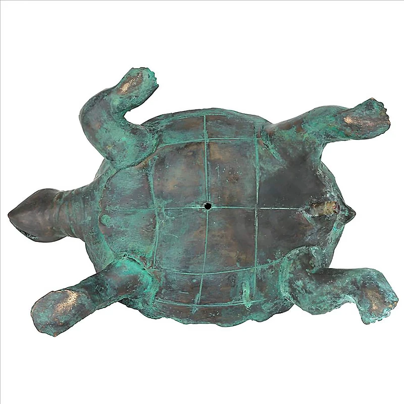 Design Toscano 12" Traipsing Turtle Bronze Garden Statue
