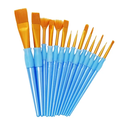 6 Packs: 14 ct. (84 total) Golden Taklon Brush Set by Craft Smart®