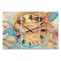 Designart 'Cinderella Oversized Modern Multipanel Wall Clock