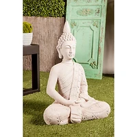 28" Gray Buddha Garden Sculpture