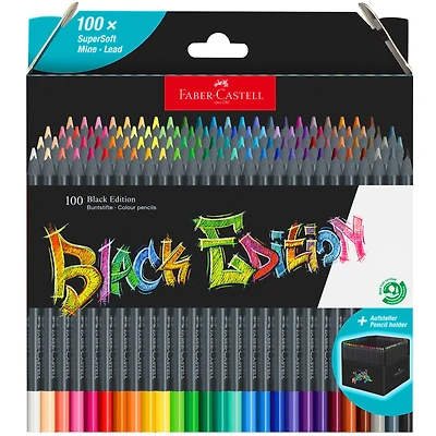 Faber-Castell® Black Edition 100 Colored Pencils Set