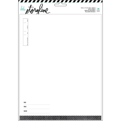 Heidi Swapp® Storyline™ 8.5" x 11" Page Protectors & Refill Pages