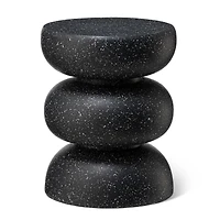 Glitzhome® 18" Multifunctional Faux Terrazzo Garden Stool