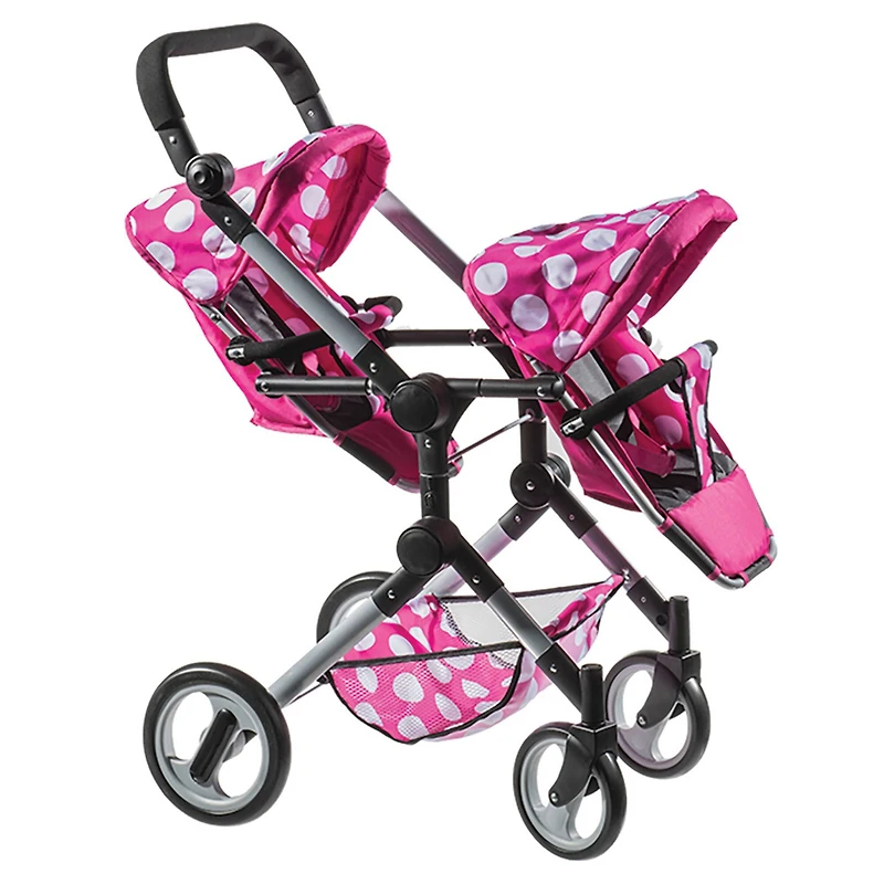 Lissi Dolls Modern Twin Baby Doll Stroller