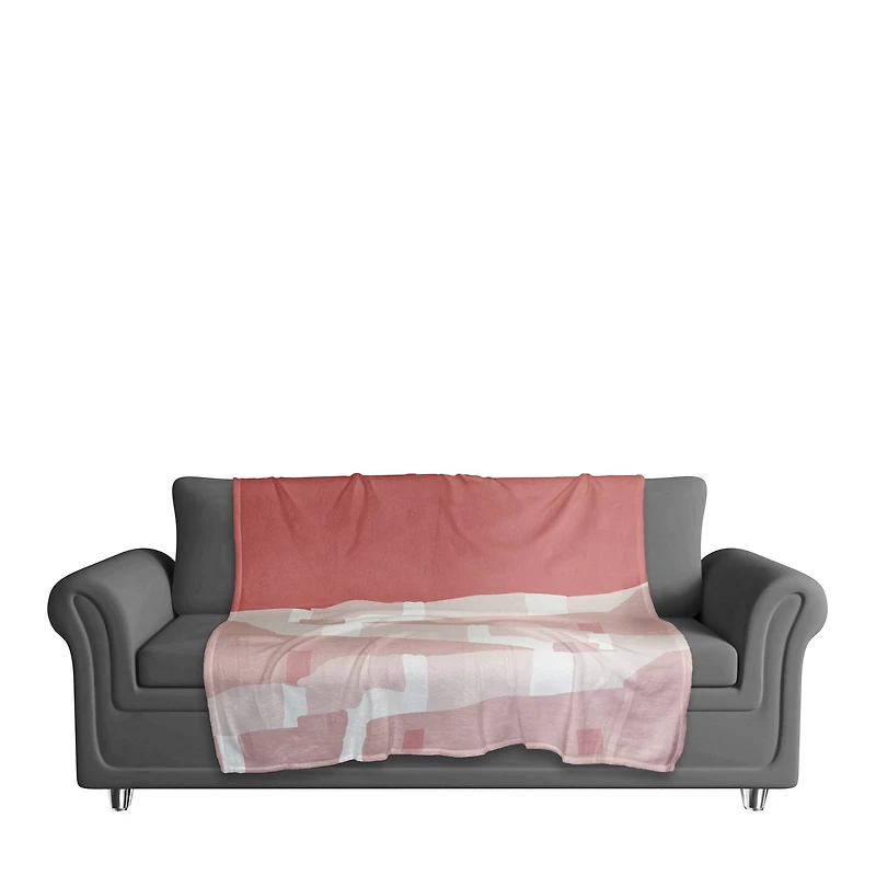Pink Greece 50" x 60" Coral Fleece Blanket