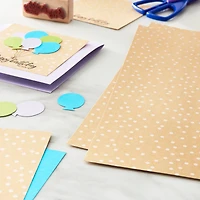 White Dot Kraft Cardstock Paper by Recollections™, 12" x 12"