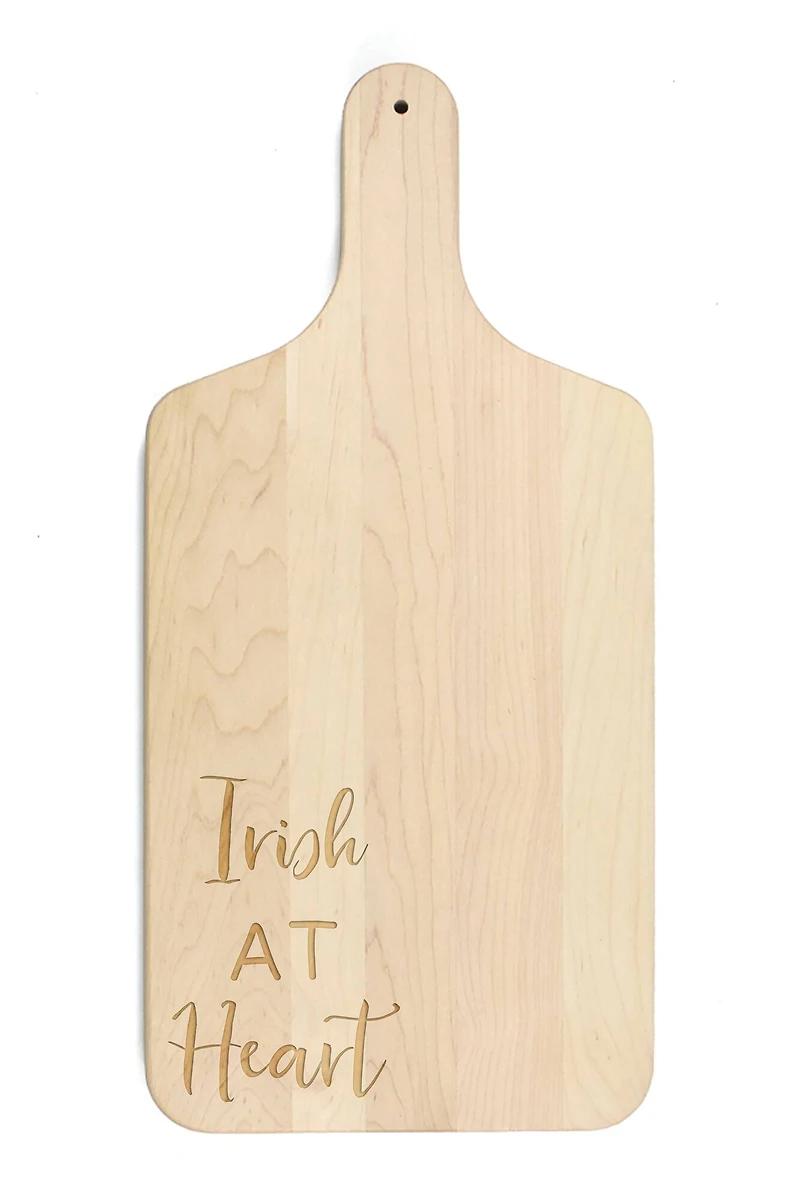 17" Irish At Heart Maple Paddle Cutting Board