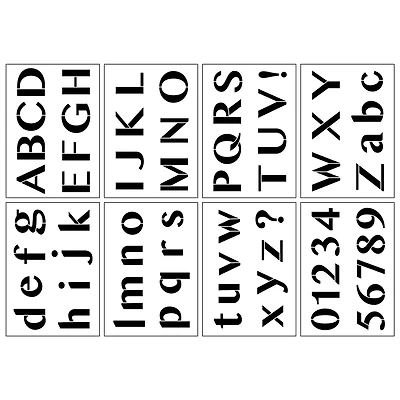 2" Modern Sans Serif Alphabet Stencils by Craft Smart®