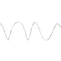 100ct Blue LED Micro Fairy Lights  16ft Copper Wire