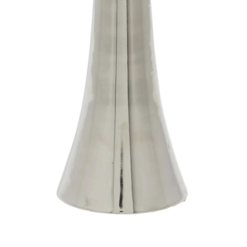 Silver Modern Candle Holder Set