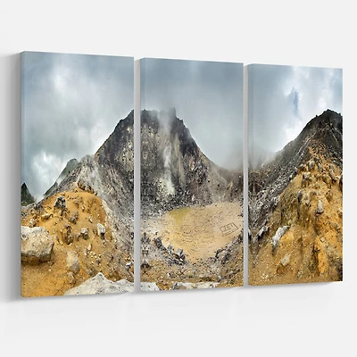 Designart - Volcano Panorama with Dramatic Sky