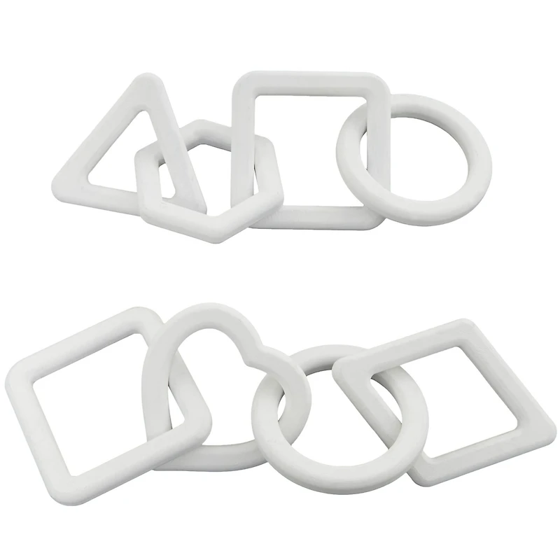 CosmoLiving by Cosmopolitan 15" White Chain Sculpture Set