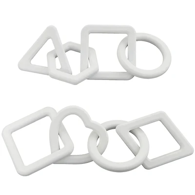 CosmoLiving by Cosmopolitan 15" White Chain Sculpture Set