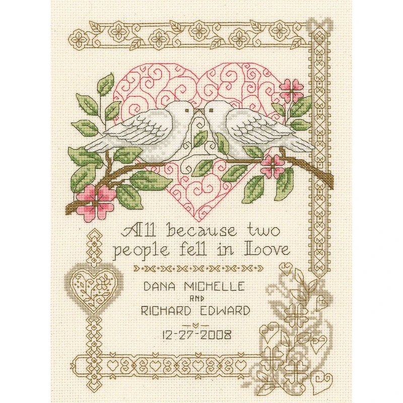 Imaginating All Because Wedding Counted Cross Stitch Kit