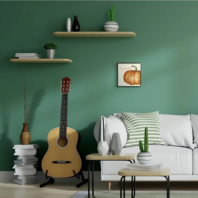 Stupell Industries Happy Fall Yall Autumn Pumpkin Seasonal Design,12" x 12"