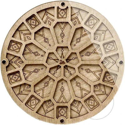 Wonderland Crafts 7.5" Geometric Bead Organizer with Transparent Cover