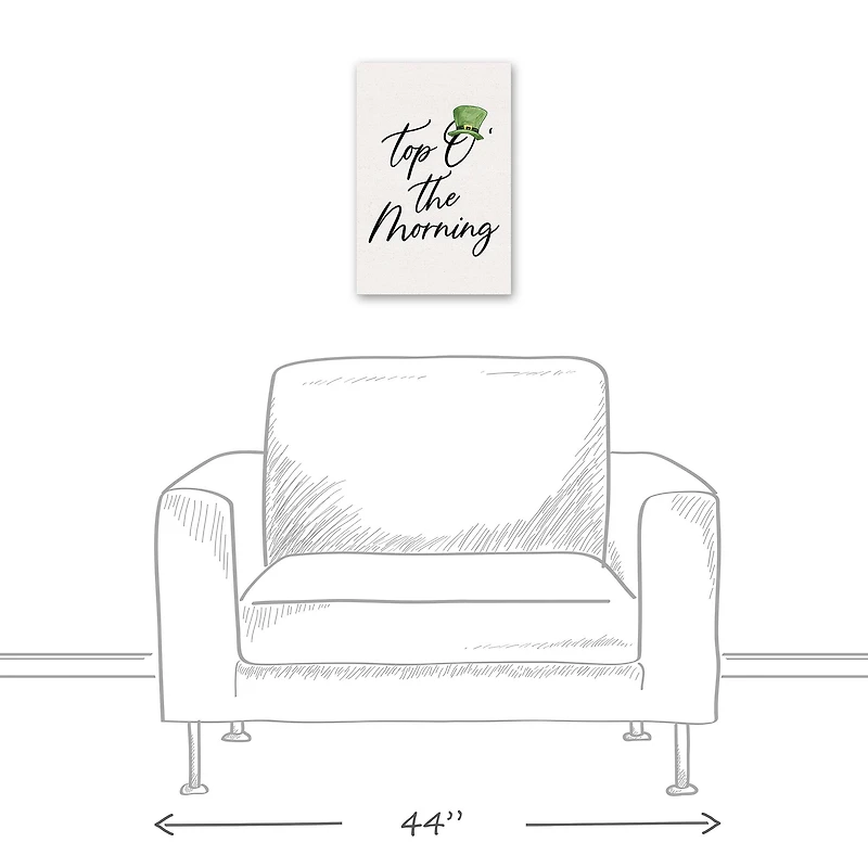 Top O the Morning 12" x 18" Canvas Wall Art