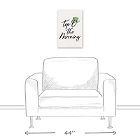 Top O the Morning 12" x 18" Canvas Wall Art