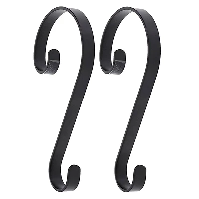 Haute Decor Stocking Scroll® Matte Black Stocking Holders