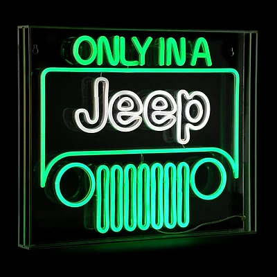 American Art Décor™ 20" Licensed Only In A Jeep Acrylic LED Wall Décor Sign