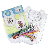 Design Works™ Nursery Rhymes Bibs Stamped Cross Stitch Kit
