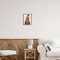 Stupell Industries Boo Ravens Pumpkin Stack Framed Giclee Art