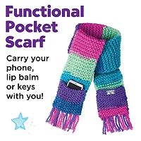 Creativity for Kids Learn To Knit Pocket Scarf Kit