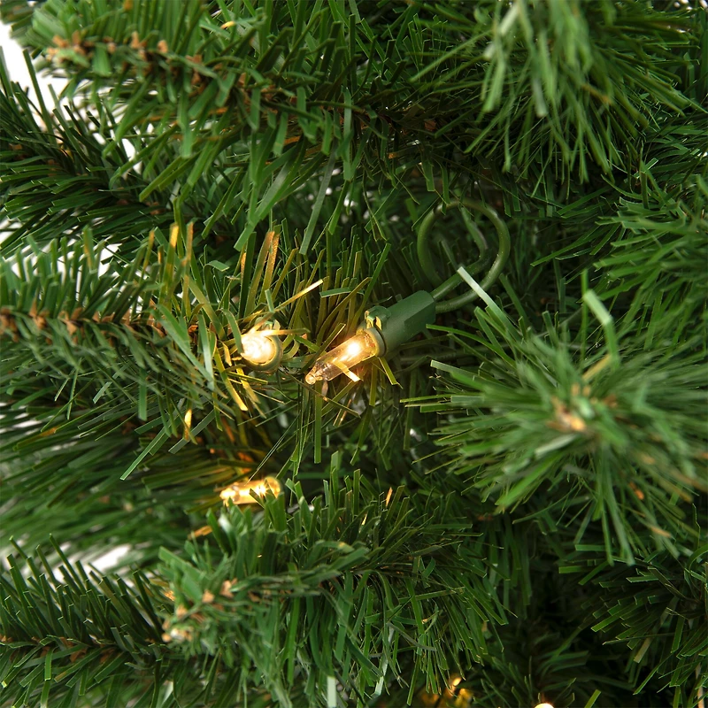 2 Pack 4ft. Pre-Lit Whitmire Pine Artificial Christmas Tree in Gold Urn Planter, Clear Lights