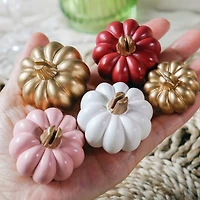 Kate Aspen Burgundy & Blush Pink Pumpkin Place Card Holder 6 ct.